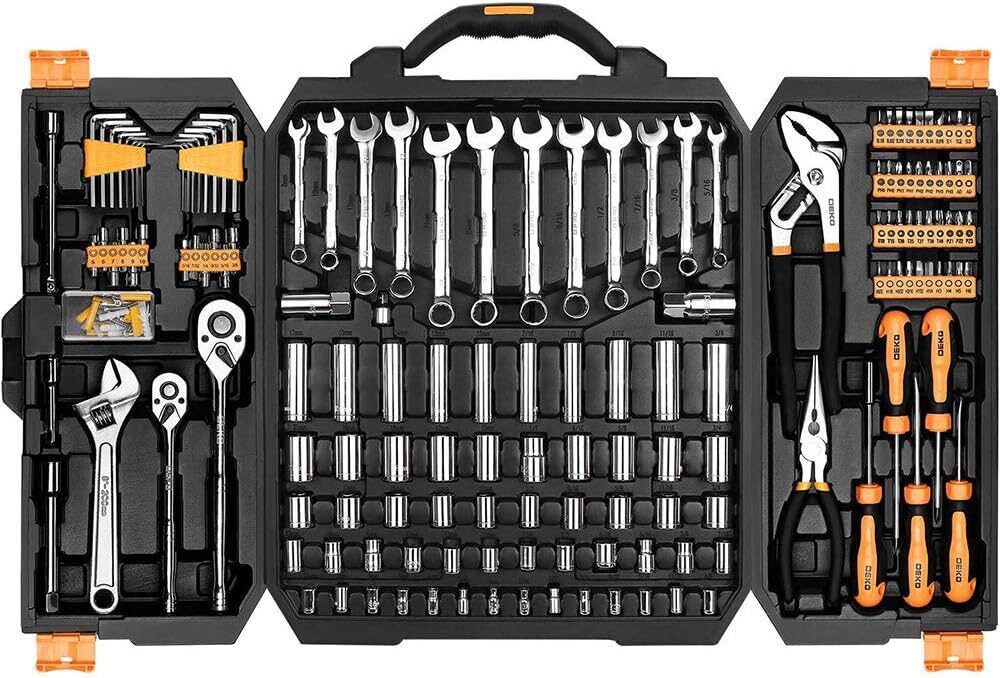 DEKOPRO 192 Piece Mechanics Tool Set with Case