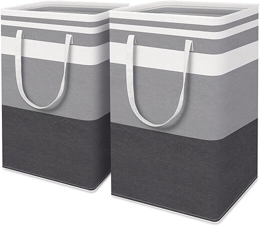 HomeHacks 2-Pack Waterproof Collapsible Laundry Baskets