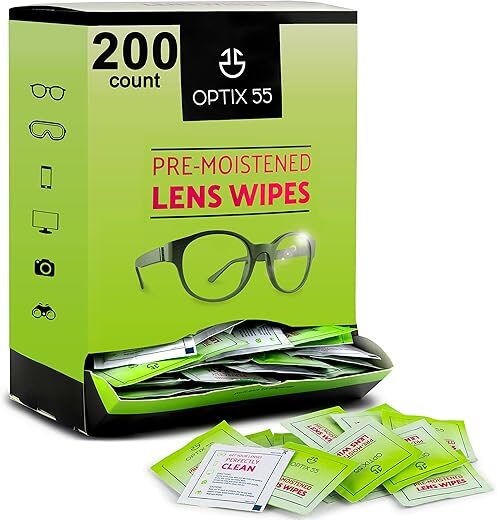 Optix 55 200 Eyeglass Cleaner Lens Wipes