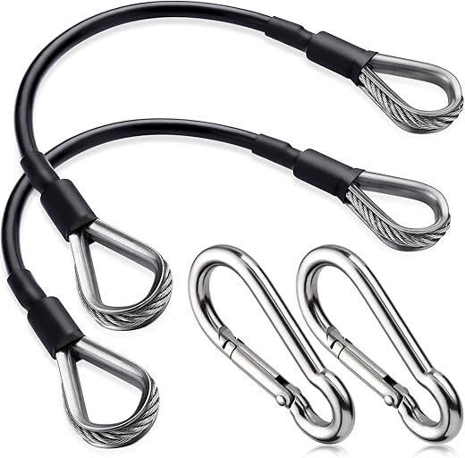 TOBWOLF 2PCS 10″ Gym Extension Cable Attachments