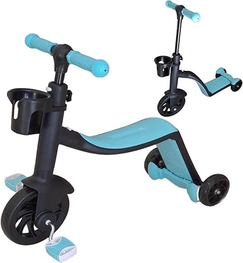 ENZZONE 3 In 1 Kids Tricycle/Bike/Scooter