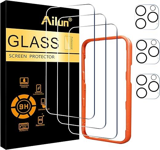 Ailun 3 Pack Screen & Lens Protector for iPhone 16 Pro Max