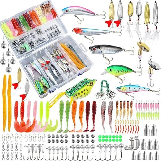 TCMBY 327PCS Freshwater Fishing Lure Kit