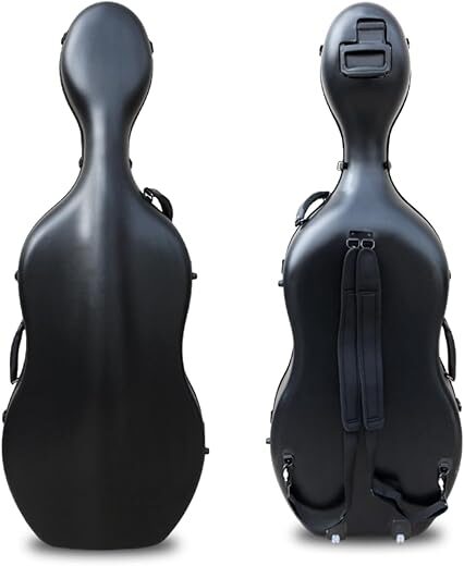 WUQIMUSC 4/4 Hard Cello Case With Wheels