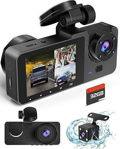 Azacvb 4K Car Dash Camera With Night Vision