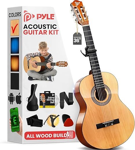 Pyle 6 String Home Appliances, Natural Gloss (PGACMS82N)