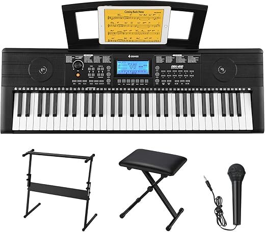 Donner 61-Key Electric Piano Keyboard Set