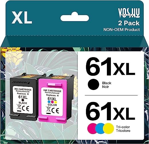 HP 61XL Ink Cartridges Combo Pack CMYBLACK
