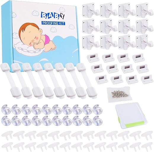 HassGuk 67 Packs Baby Proofing Kit, Multifunctional