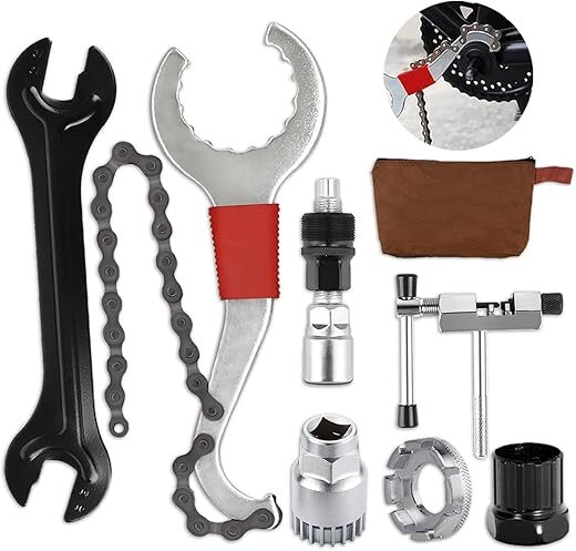 DERERSTE 7-Piece Professional Bike Repair Tool Kit