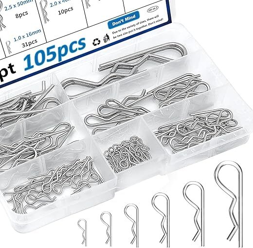 Seept 7-Sizes 304 Stainless Steel Cotter Pins