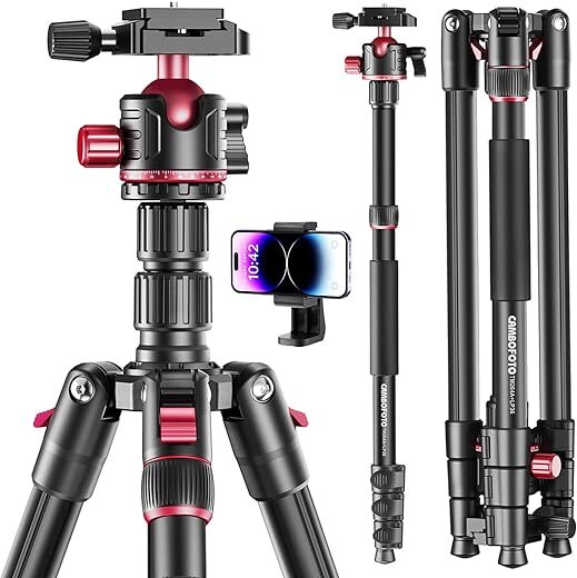 CAMBOFOTO 74-inch Professional Camera Tripod & Monopod