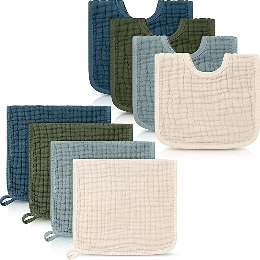 Tallew 8 Pack Baby Burp Cloth
