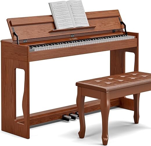 UMOMO 88 Weighted Key Digital Piano With Bench