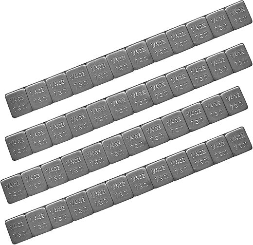 Wevdn Adhesive Backed Wheel Weights, 48 PCS