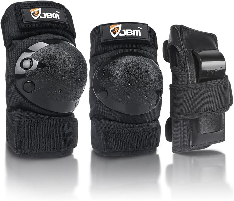 JBM Adult & Kids Knee Elbow Wrist Guards Set