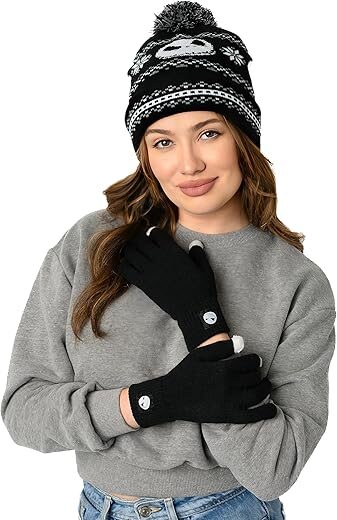 Disney Adult Knit Beanie Hat & Glove Set