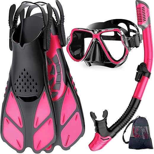 Zenoplige Adult Snorkel Set with Anti-Fog Mask