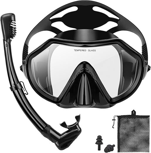 PIYAZI Adult Snorkeling Gear Set with Mask