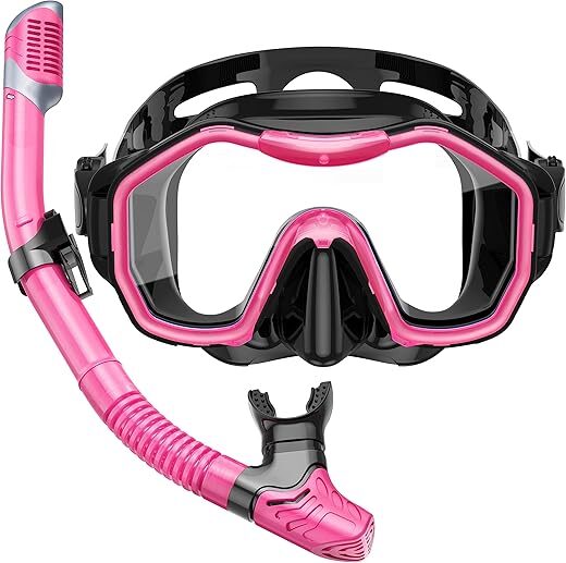 Kwambiri Adult Snorkeling Gear with 180° View