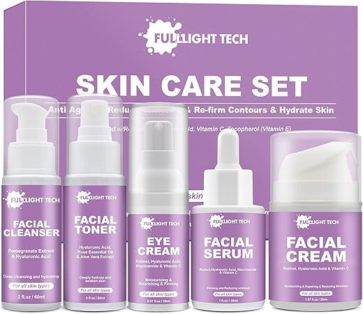 FULLLIGHT TECH Anti Aging Skin Care Routine Kit