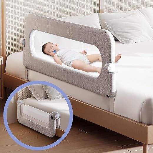 YYAMEA Baby Bed Rails Guard For Toddlers