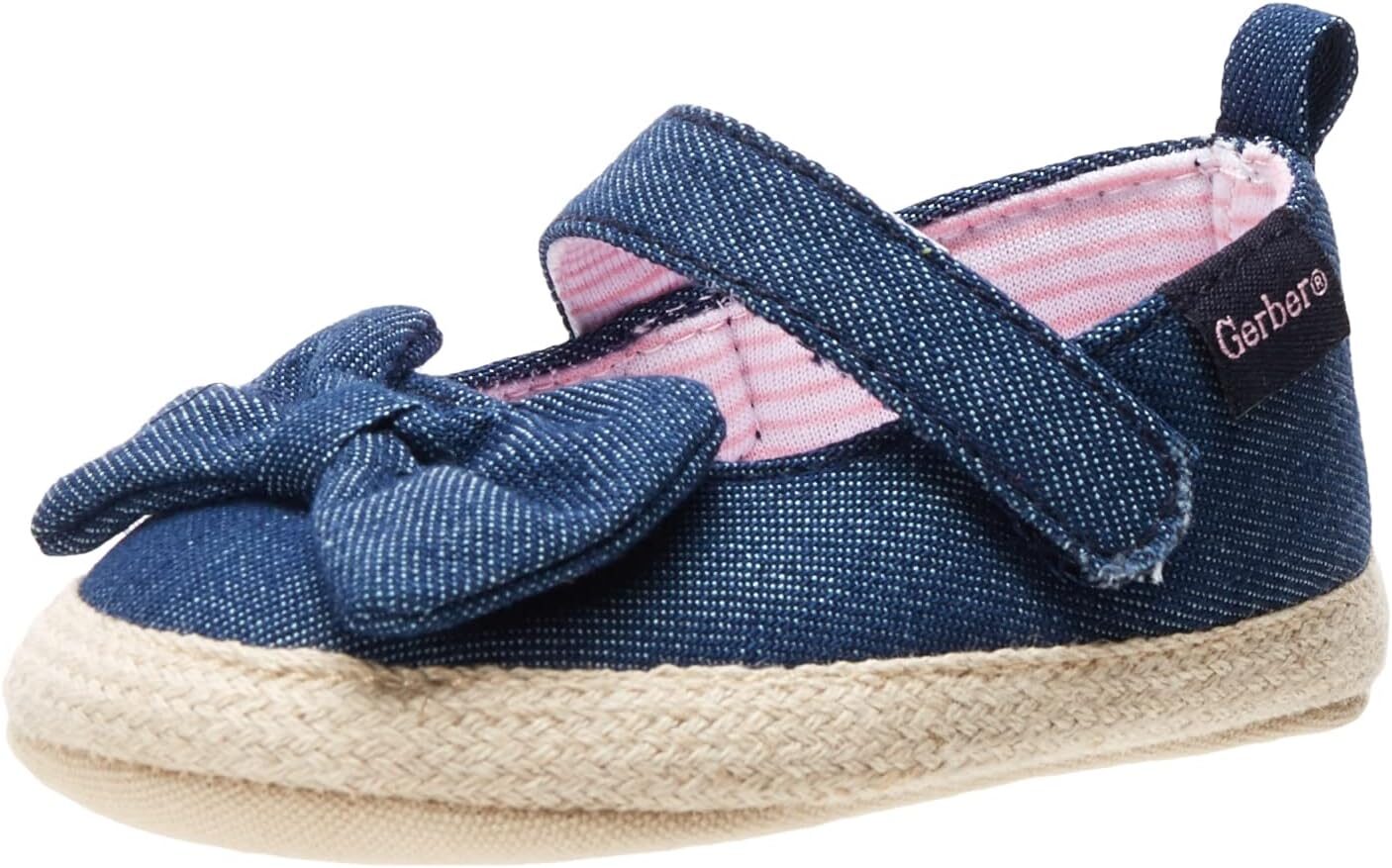 Gerber Baby-Girl’s Crib Shoes Newborn Infant