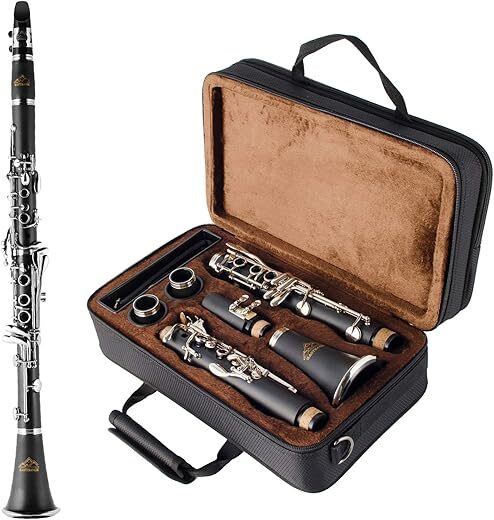 EASTROCK Bb Clarinet 17 Keys ABS Material