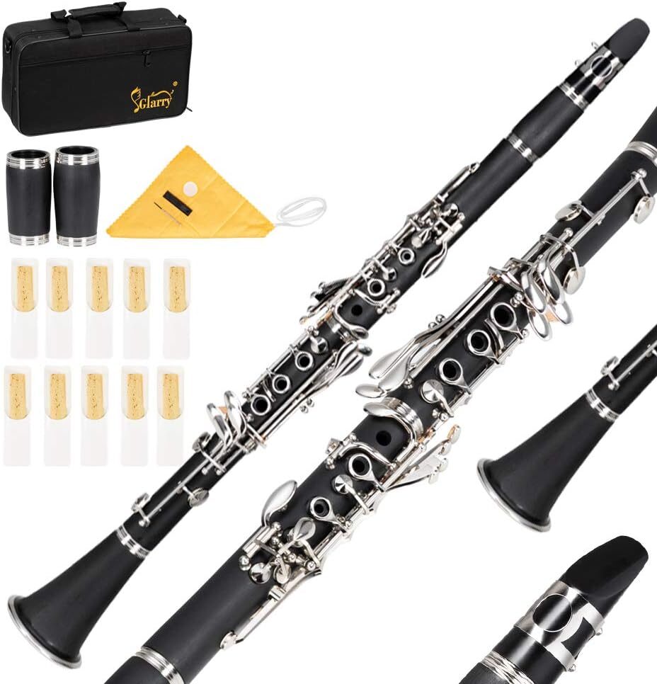 Ktaxon Bb Flat Clarinet, 17 Keys, Hard Case