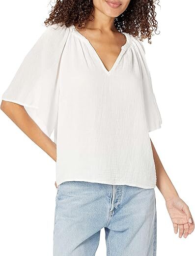 Velvet by Graham & Spencer Belle Cotton Gauze Top