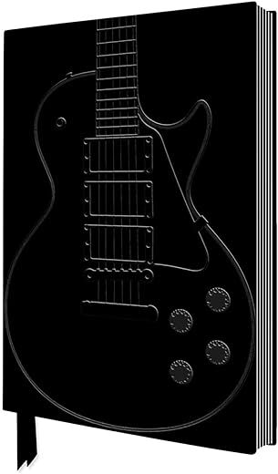 Black Gibson Guitar Artisan Art Notebook by Flame Tree Journals