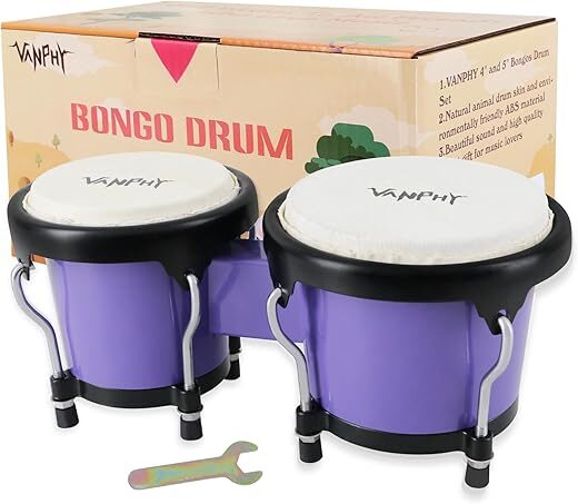 VANPHY Bongo Drum Set For Kids Adults