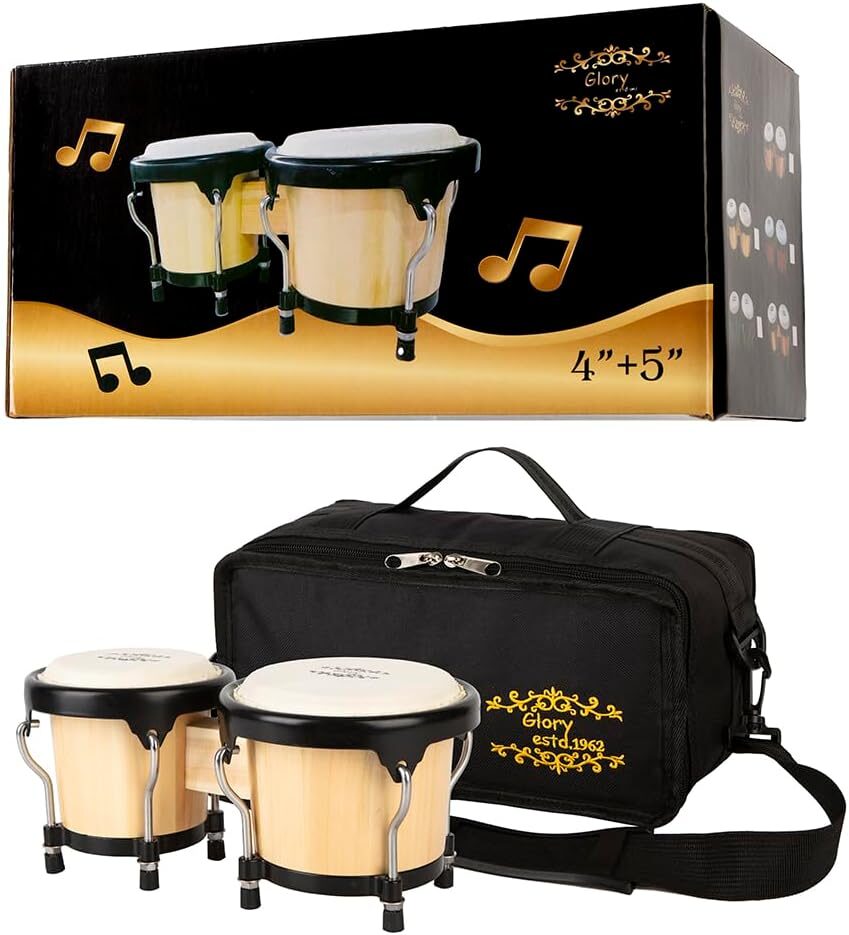GLORY ESTD. 1962 Bongo Drums 4” And 5” With Bag