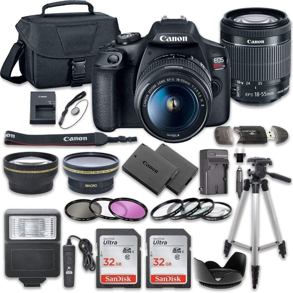 Canon EOS Rebel T7 + 2727C002 + DSLR Camera