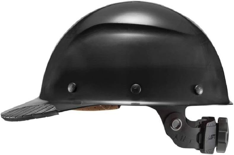 LIFT Safety Cap Style Safety Hard Hat, 6 Pt. Adjustable Suspension (Black)