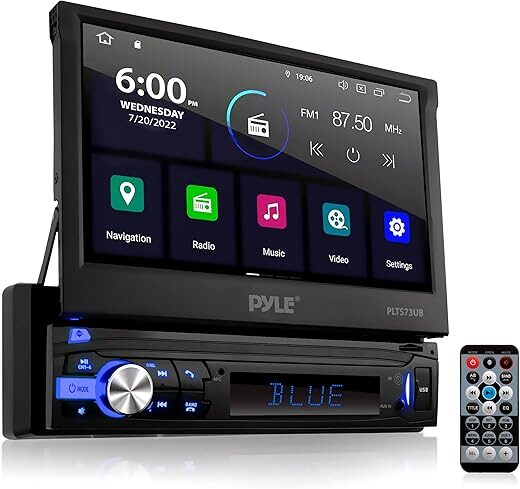 Pyle Car Stereo Video Receiver – 7’’ Touchscreen