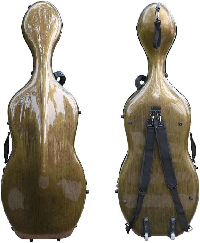 yinfente Carbon Fiber Cello Case, Hard Shell