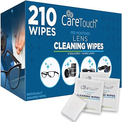 Care Touch Care Touch Eyeglass Cleaning Wipes, 210-Pack