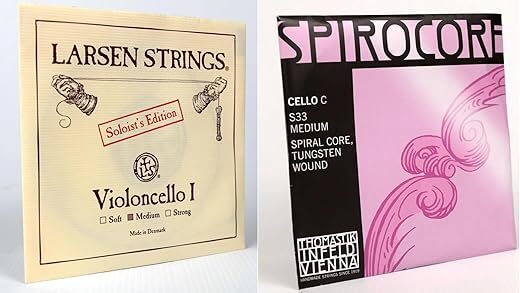 Larsen Solo Cello / Spirocore Tungsten Cello Strings 4/4 Set Larsen Solo