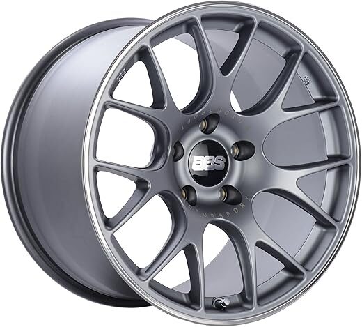 BBS CH-R Titanium Wheel with Polished Rim