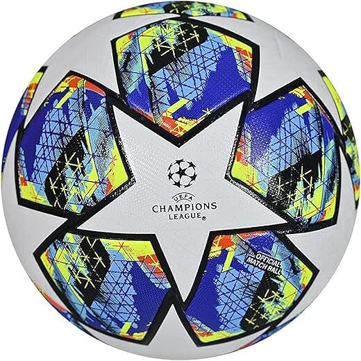 Generic Champions League Soccer Ball, Blue, Size 5