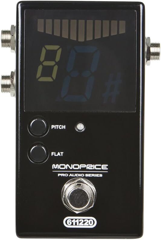 Monoprice Chromatic Pedal Tuner – Black, Stage Right