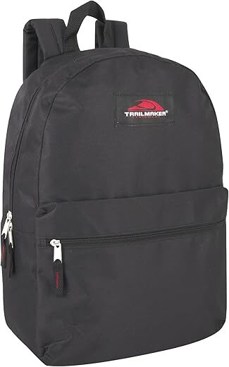 Trail maker Classic 17 Inch Backpack With Adjustable Straps