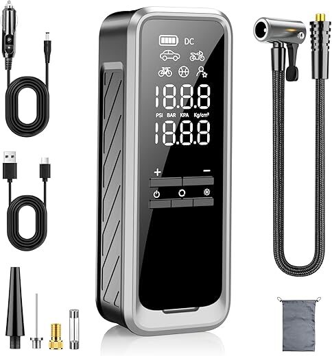 KZKB Cordless Tire Inflator Air Compressor