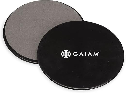 Gaiam Core Sliding Discs – Dual Sided Workout Sliders
