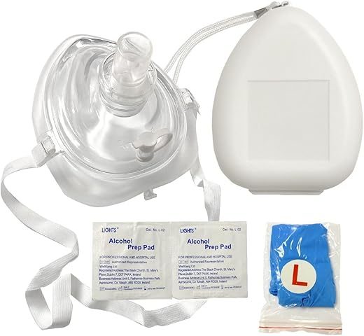 Kemp USA CPR Mask Kit in Hard Case