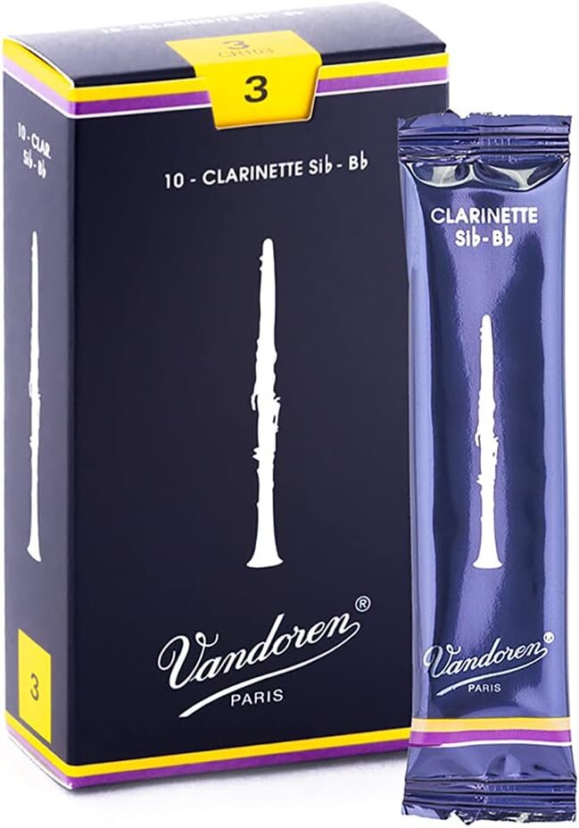 Vandoren CR103 Bb Clarinet Traditional Reeds, Strength 3