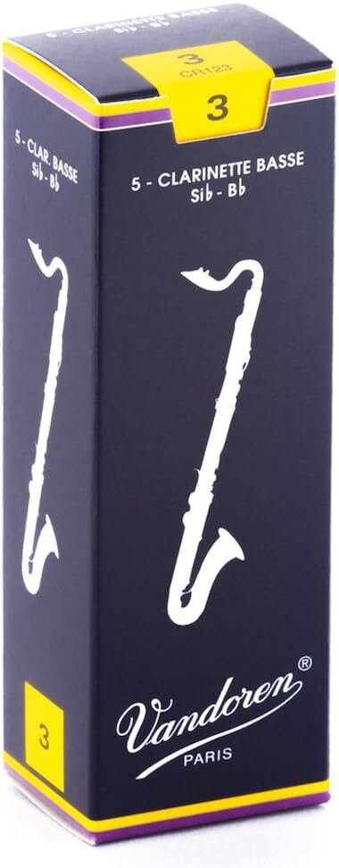 Vandoren CR123 Bass Clarinet Reeds Strength 3