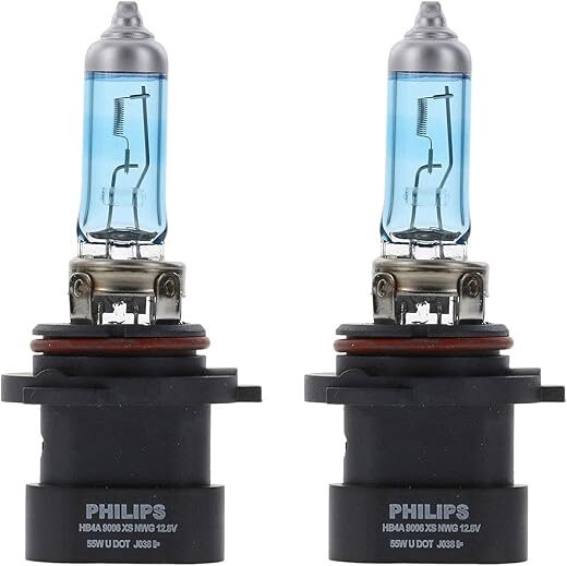PHILIPS CrystalVision 9006XS Platinum Headlight Bulb, 2-Pack