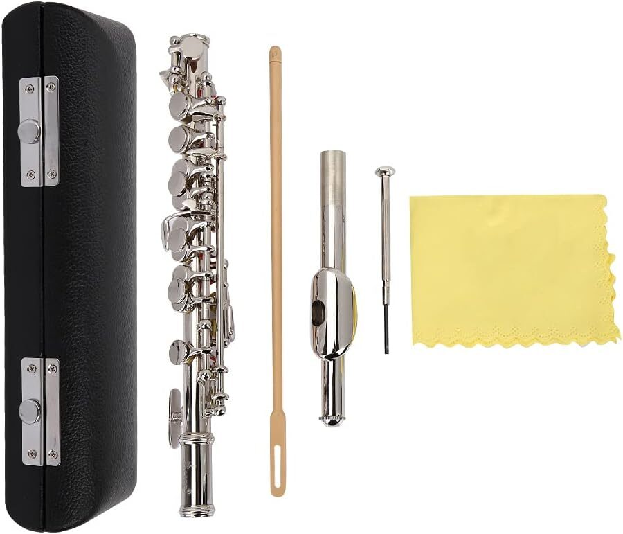 VBESTLIFE Detachable Silver Plated C Piccolo Set